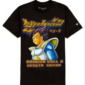 Hypland Dragon Ball Z Vegeta Armor T-Shirt, Medium, Black.